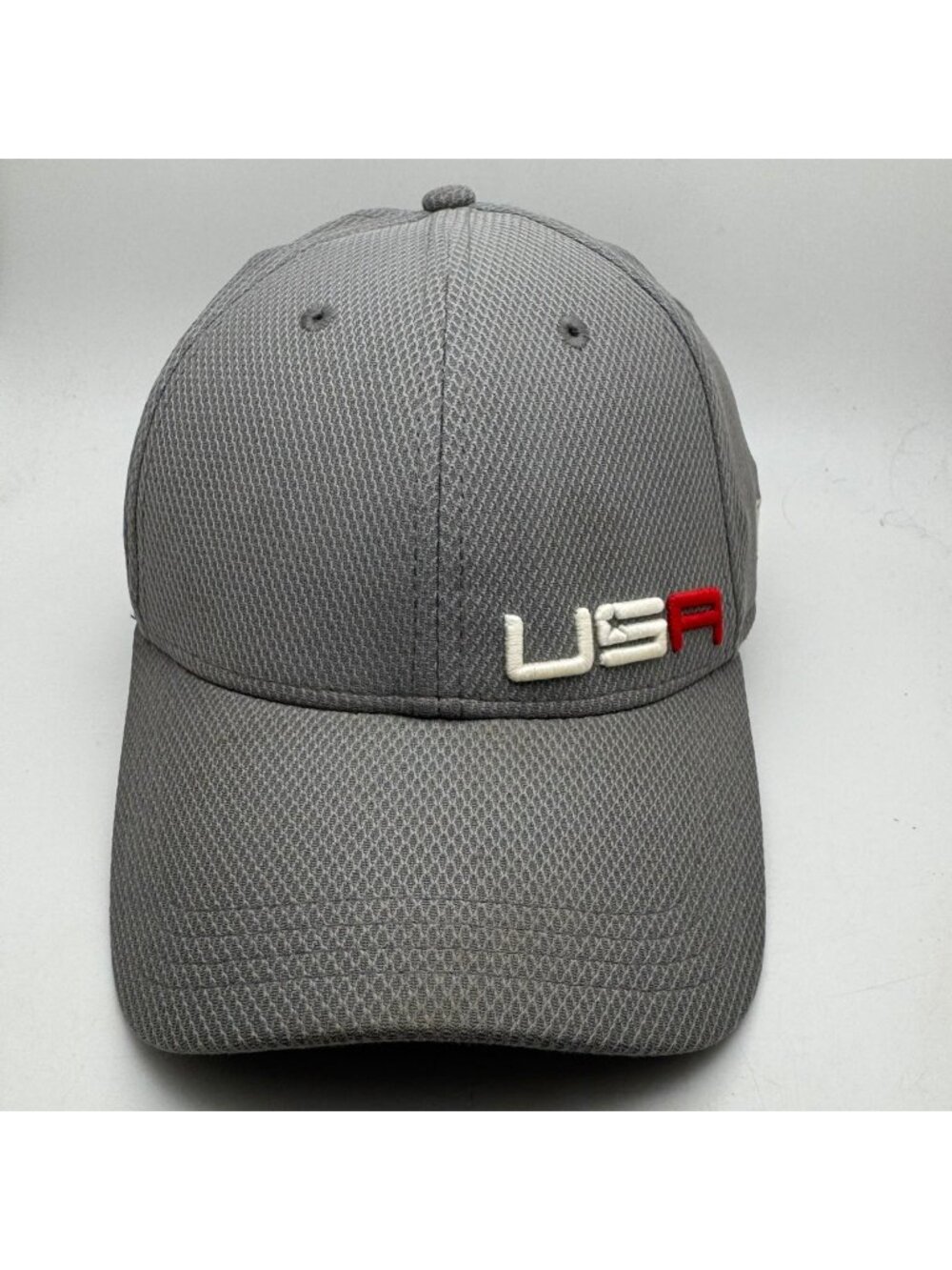 New Era USA 2016 Ryder Cup Golf Fitted Hat Cap Small-Medium Grey Performance